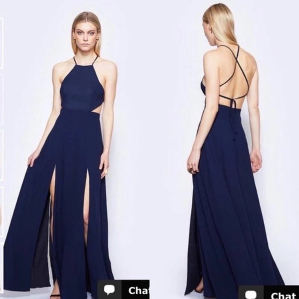 NWT Fame and Partners Navy Blue Dreamers Dress US Size 8‎